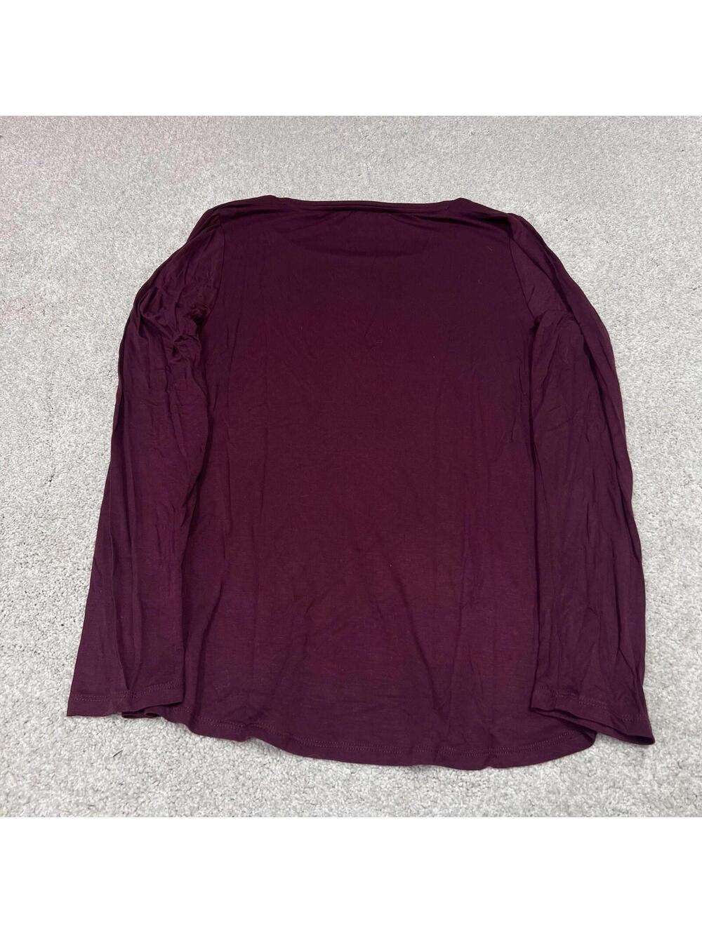 White House Black Market Blouse Women’s Red Long Sleeve Size Small - Picture 8 of 11